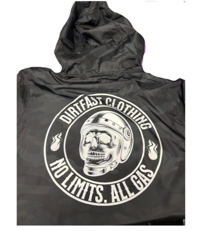 The Deathwish Lightweight Windbreaker Pullover Jacket
