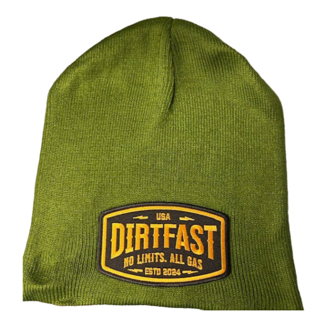 DIRTFAST Orange Patch Beanie