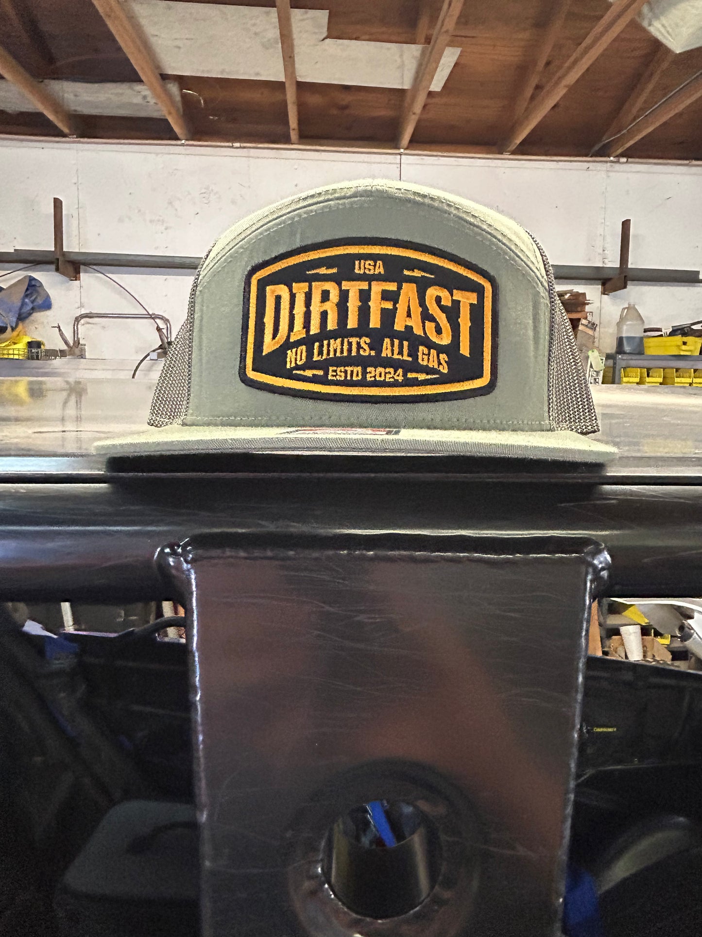 DIRTFAST Orange Fast Patch 7- Panel Hat