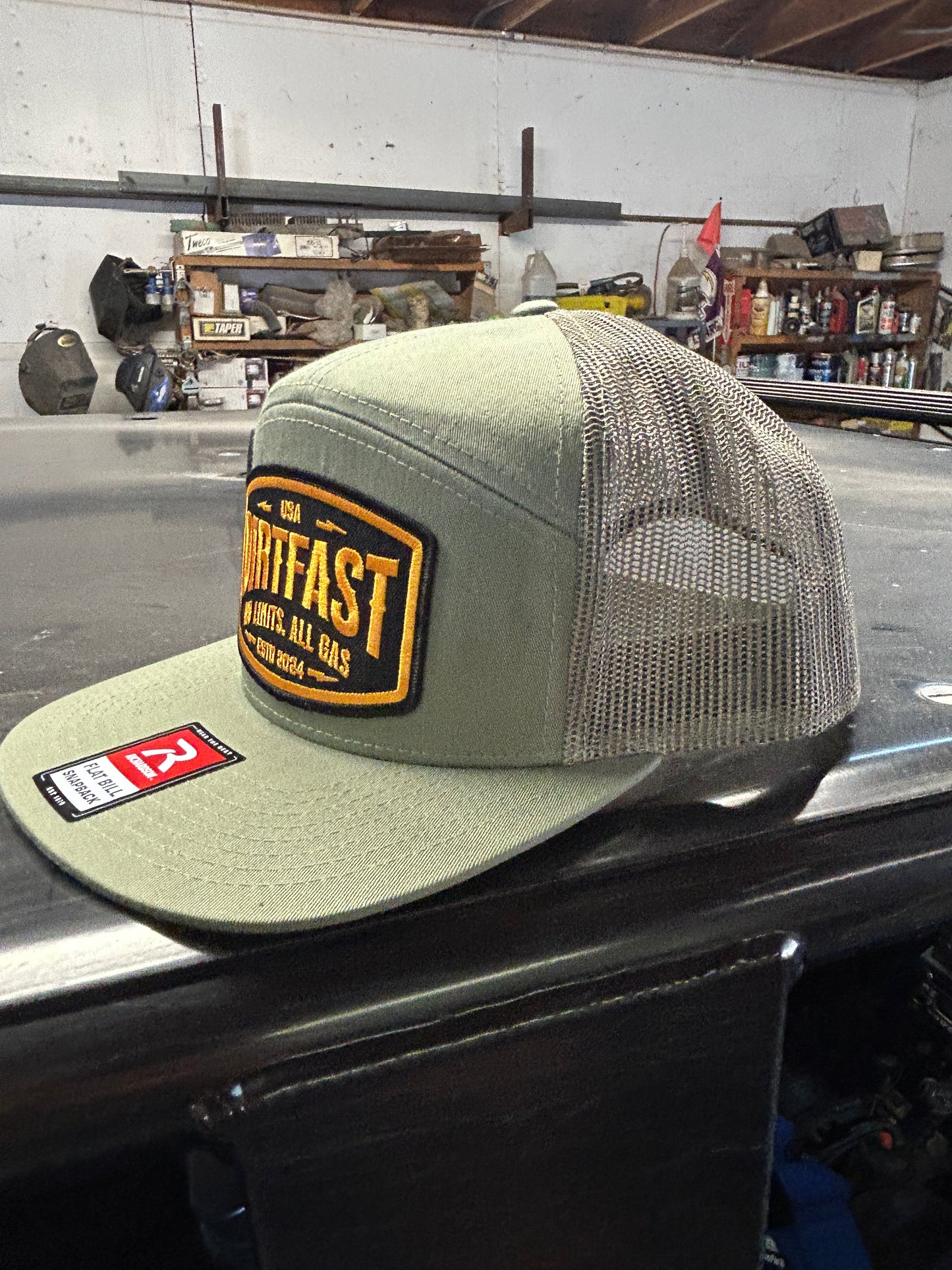 DIRTFAST Orange Fast Patch 7- Panel Hat