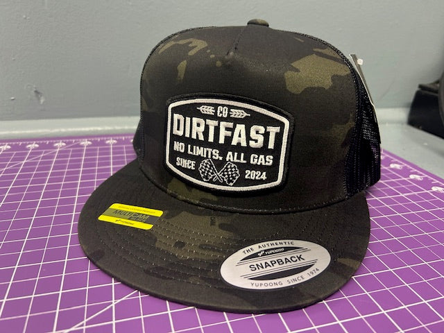 Multi-Cam Checkered Patch Hat