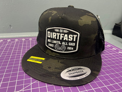 Multi-Cam Checkered Patch Hat