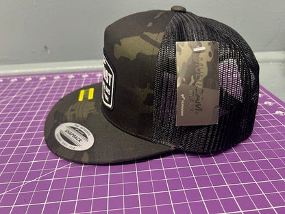 Multi-Cam Checkered Patch Hat